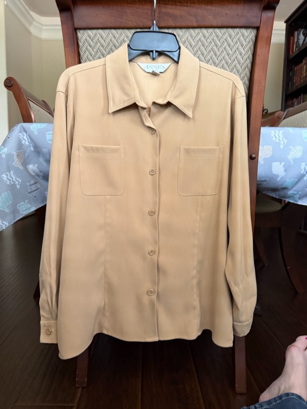 Casual Corner Annex Petite Camel/Tan Blouse